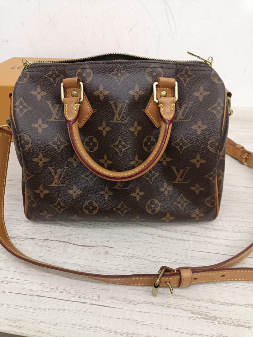 LOUIS VUITTON M41113 SPEEDY BANDOULIERE 25 BROWN MONOGRAM CANVAS
