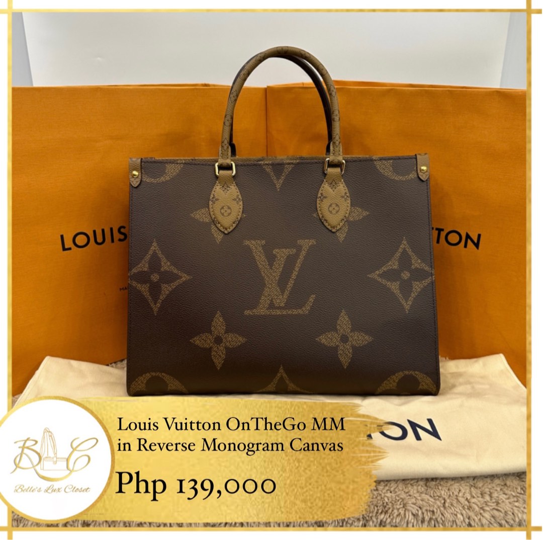 LV ONTHEGO MM On the go reverse monogram shopping tote brown LV Louis  vuitton, Luxury, Bags & Wallets on Carousell