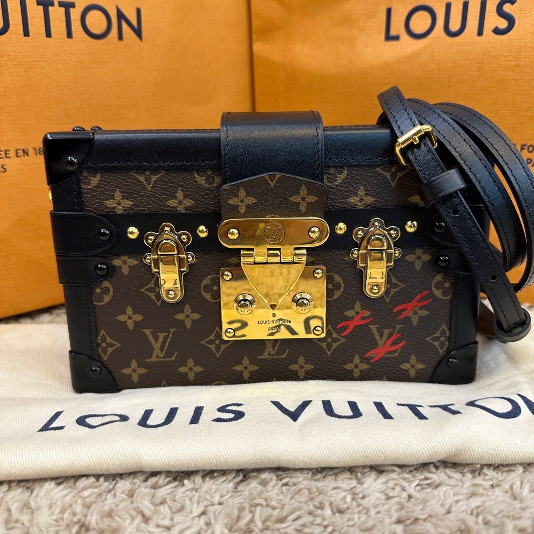 LOUIS VUITTON Epi Trunk Clutch Rose Ballerine, Luxury, Bags & Wallets on  Carousell