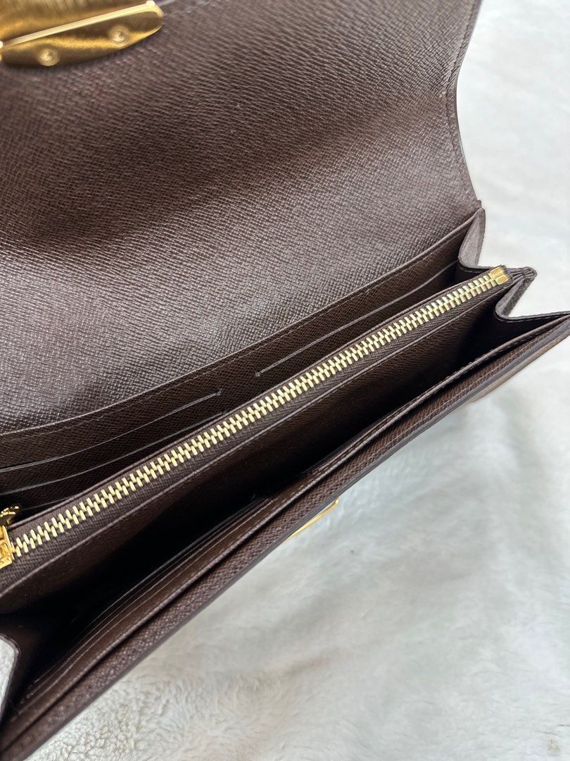 Louis Vuitton Damier Ebene Sistina Wallet (SHF-13745) – LuxeDH