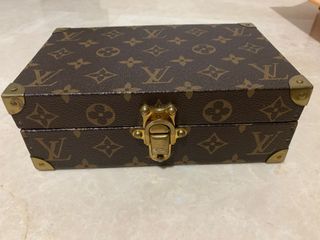 Rare Vtg Louis Vuitton Trunk Boite Case Luggage Travel Makeup Insert Tray  SALE