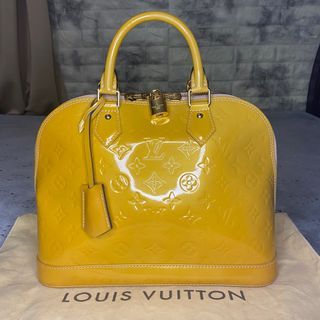 Louis Vuitton Yellow Alma Vernis