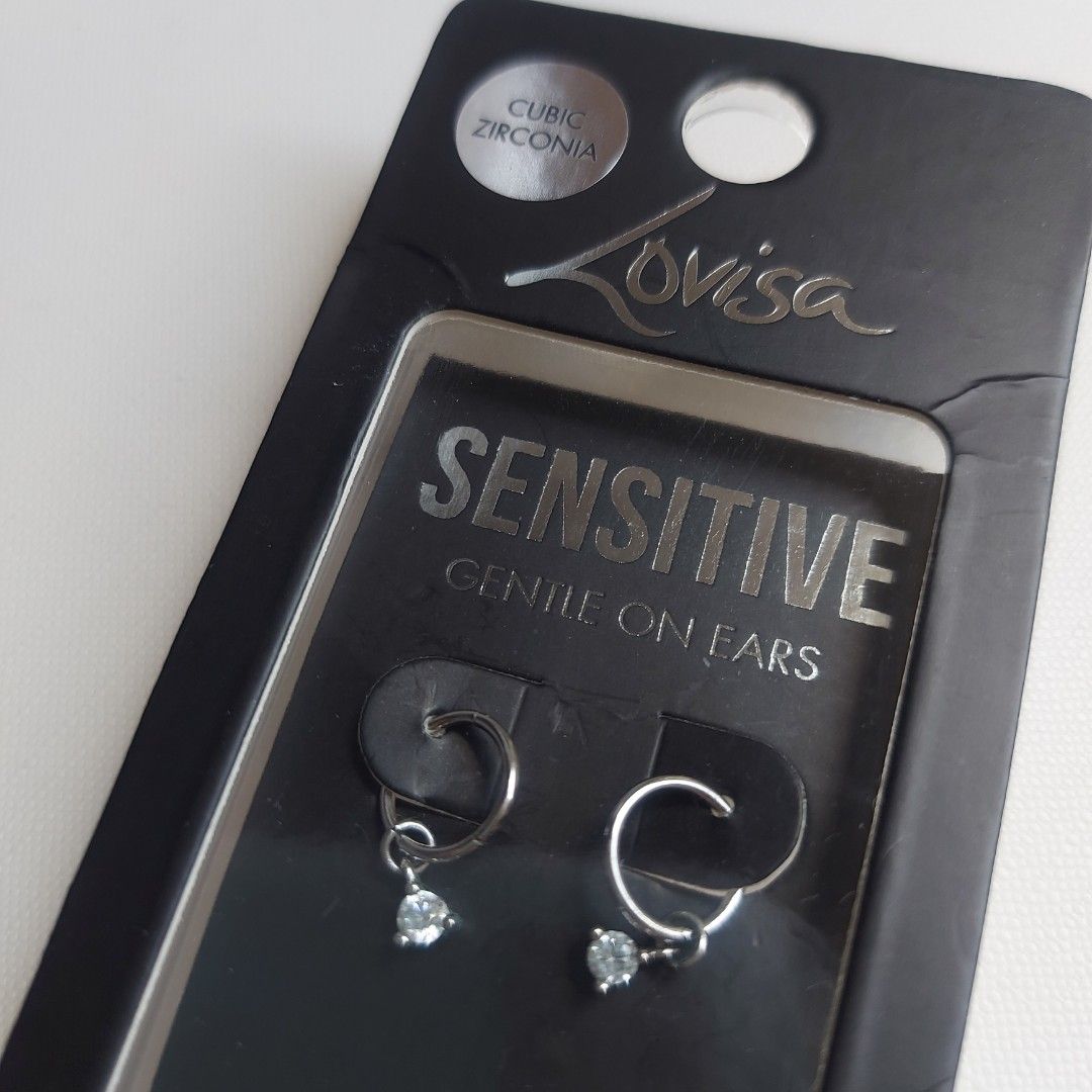 Lovisa Earrings Zirconia Surgical Steel Sensitive Skin Women s