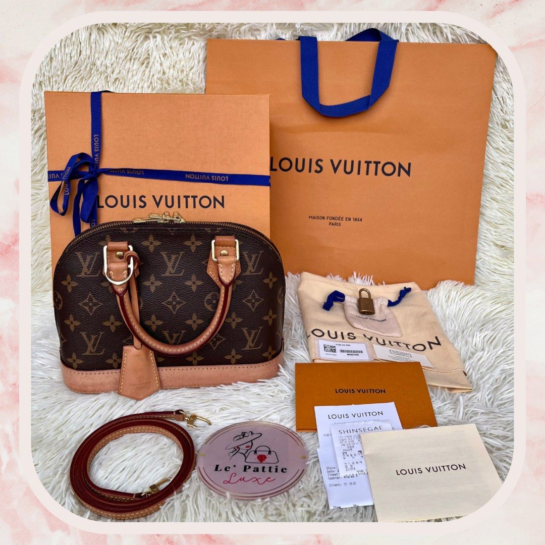 Louis Vuitton Alma BB Azur Limited Edition, Luxury, Bags & Wallets on  Carousell
