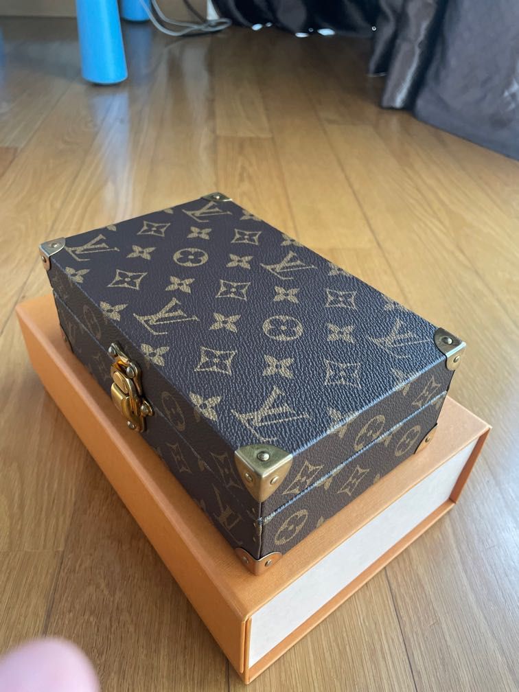 Louis Vuitton LV trunk coffret tresor Brown Leather ref.227147 - Joli Closet