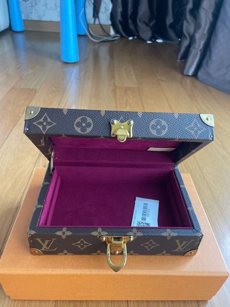 Louis Vuitton Purple Monogram Canvas Coffret Tresor 20 Jewelry Box