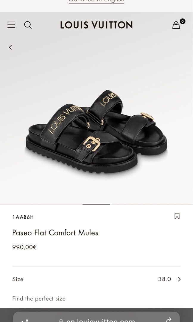 Louis Vuitton 2021 Paseo Flat Comfort Mule Slides - Neutrals Sandals, Shoes  - LOU794425