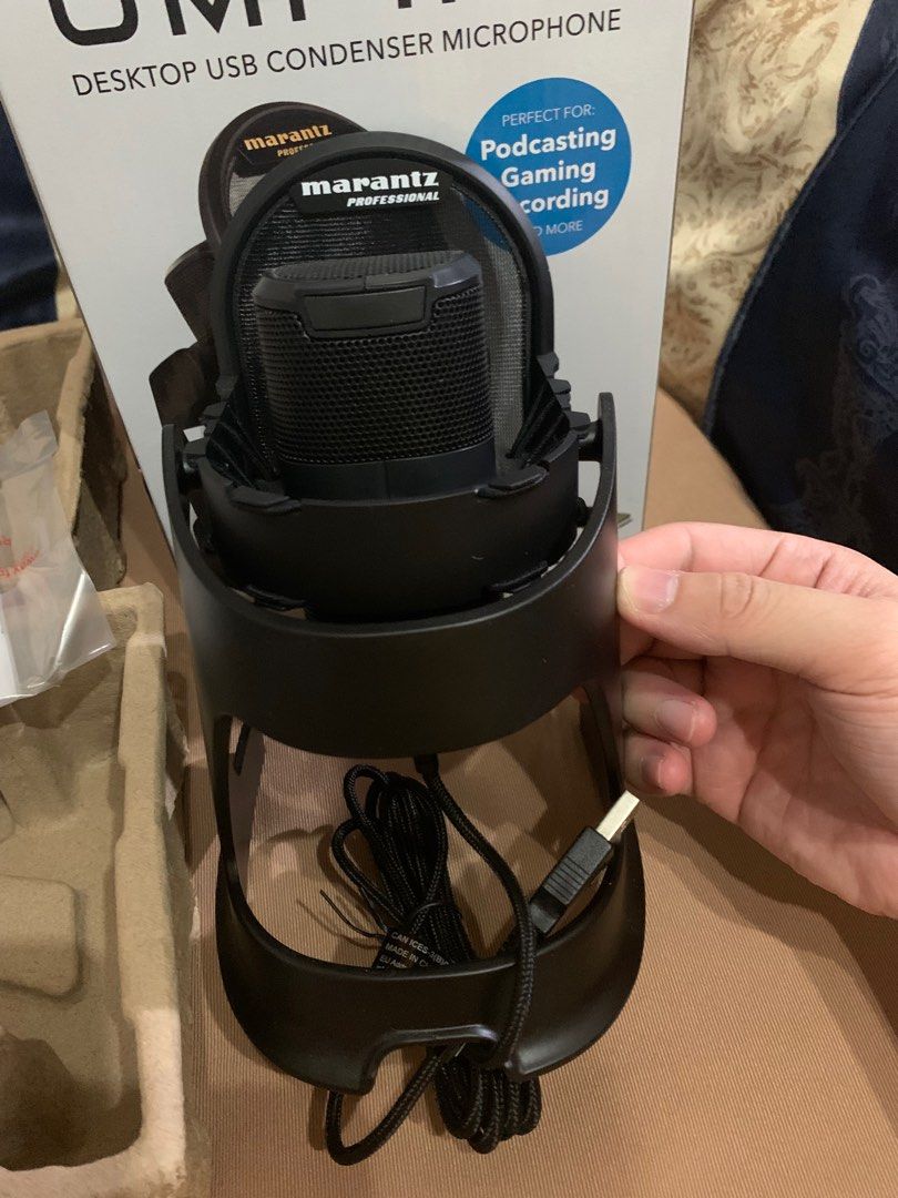 Microphone USB Marantz Umpire – Qualité Studio Pour Podcast, Streaming, Gaming | Avec Filtre Anti-pop, Suspension Et Pied - 4