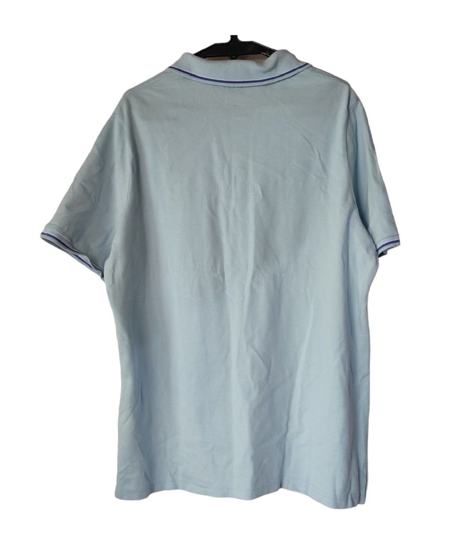 Marcs and Spencer Blue Polo Shirt (Category: Tshirts & Polo Shirts ) located in Mandaluyong City. Submitted by FreshFoldsPh (Listing ID 1235371065, Image 2). Description: Marcs And Spencer Blue Polo Shirt ₱150 + SF Size: Large Dimensions: Width: 23" Length: 27" Sleeve Opening: 7" Conditions: Removable stains.