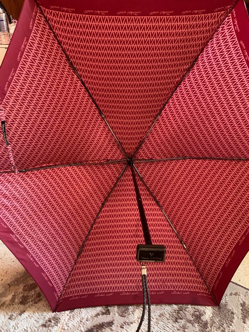 MARIO VALENTINO Folding Umbrella Mocha,Beige