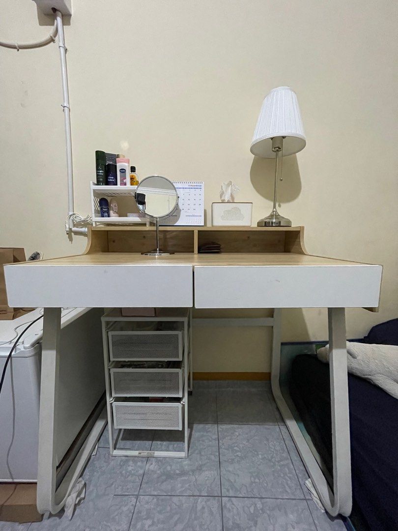 Meja Belajar Informa guiver office table light oak on Carousell