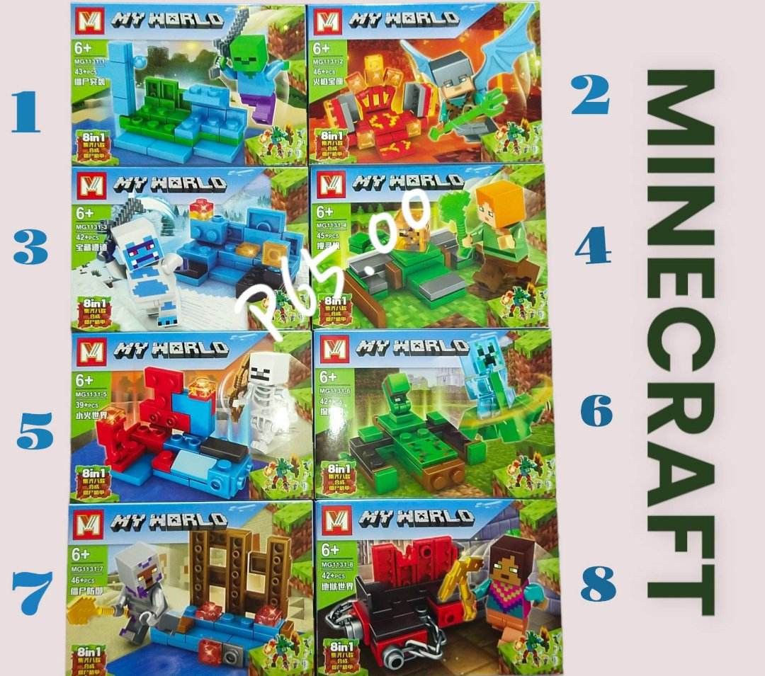 MINECRAFT LEGO SET (Category: Lego & Building Sets) located in Pasig City. Submitted by benildarustia18 (Listing ID 1235378638, Image 1). Description: BRAND new and onhand.
