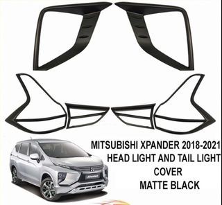 Mitsubishi Xpander 2018 to 2021 Headlight and taillight cover matte black