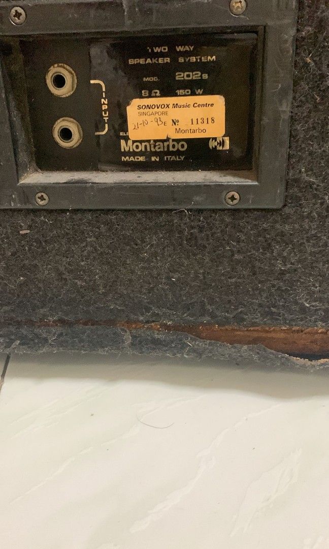 Montarbo speaker, Audio, Soundbars, Speakers & Amplifiers on Carousell