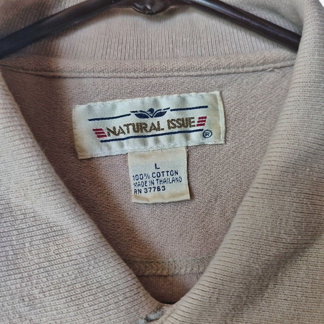 Natural Issue Brown Polo Shirt (Category: Tshirts & Polo Shirts ) located in Mandaluyong City. Submitted by FreshFoldsPh (Listing ID 1235371527, Image 3). Description: Natural Issue Brown Polo Shirt ₱280 + SF Size: Large Dimensions: Width: 23" Length: 29" Sleeve Opening: 8.5" Conditions: None.
