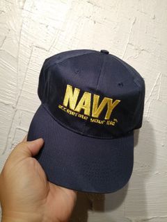Navy cap..
