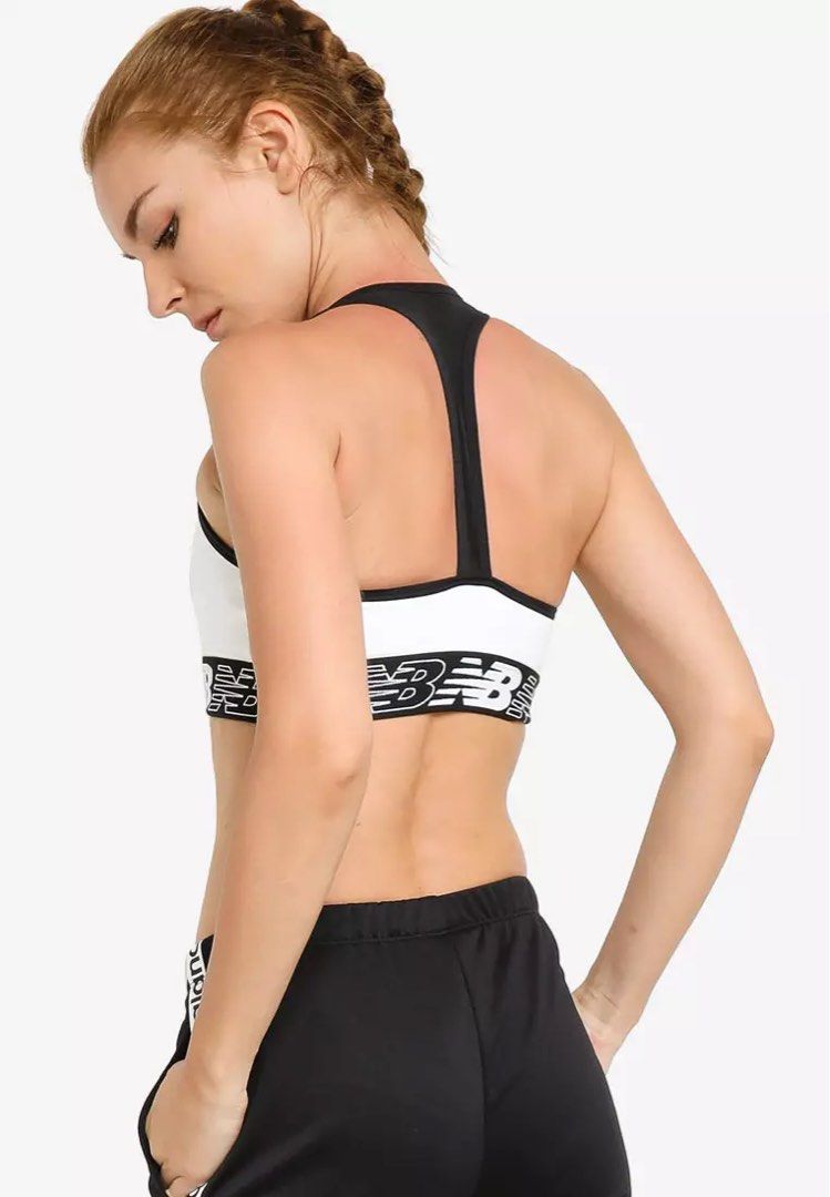 Buy New Balance Womens NB Pace Bra 2.0 Sports Bra Top Black