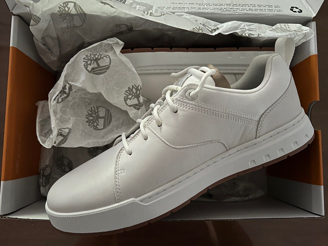 NEW Maple Grove Leather Ox Male Sneakers White