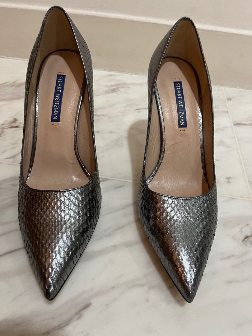 Stuart weitzman top snakeskin sandals