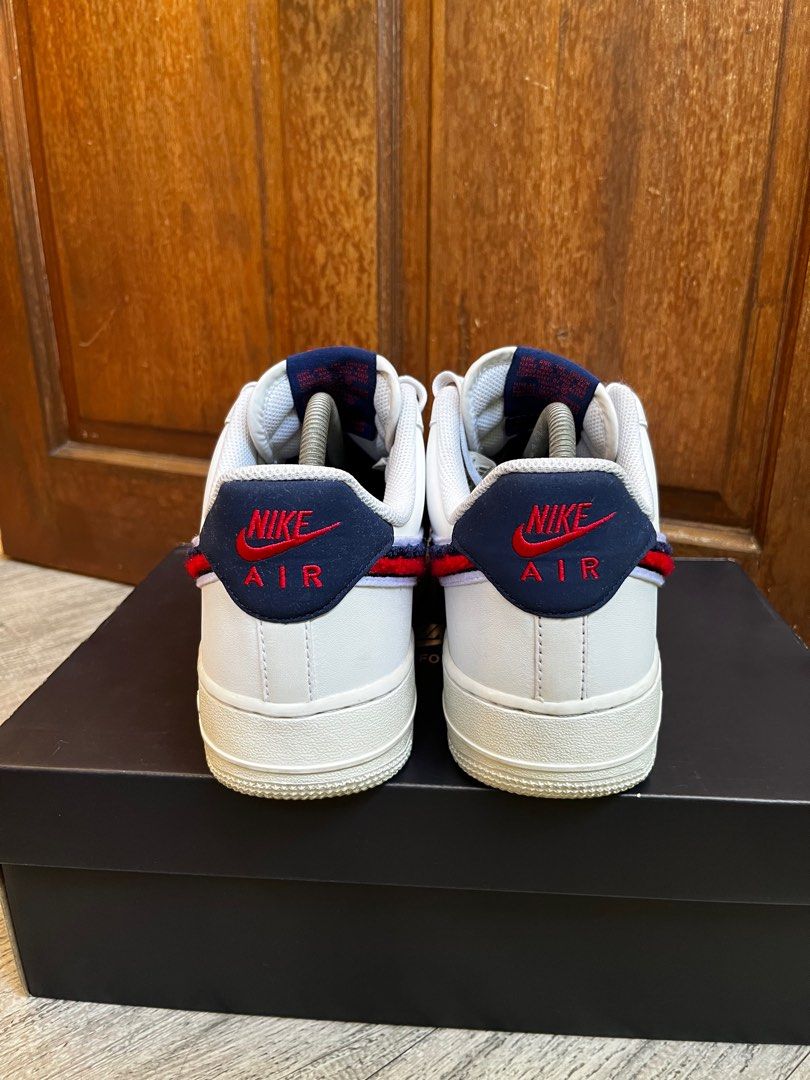 air force 1 chenille swoosh black