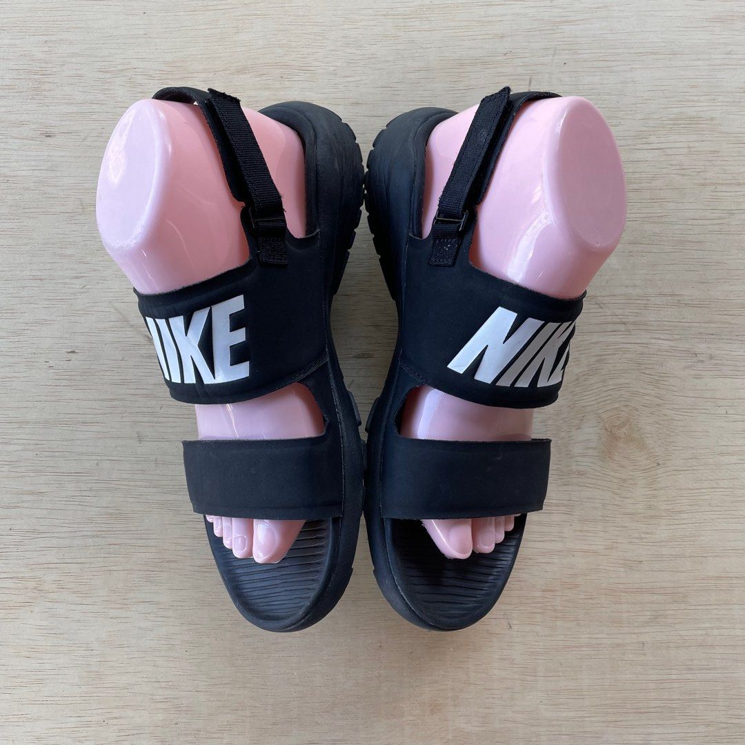 Pink nike sandals tanjun store