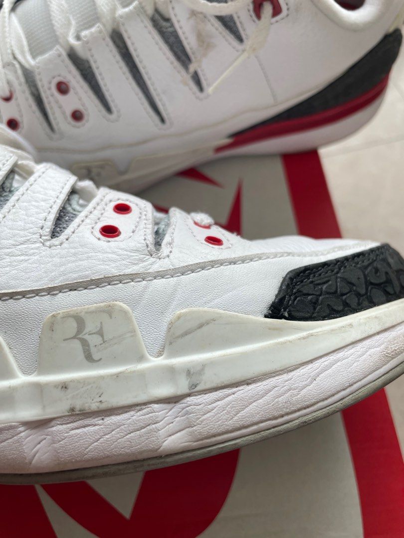 Nike zoom vapor best sale tour aj3 fire red