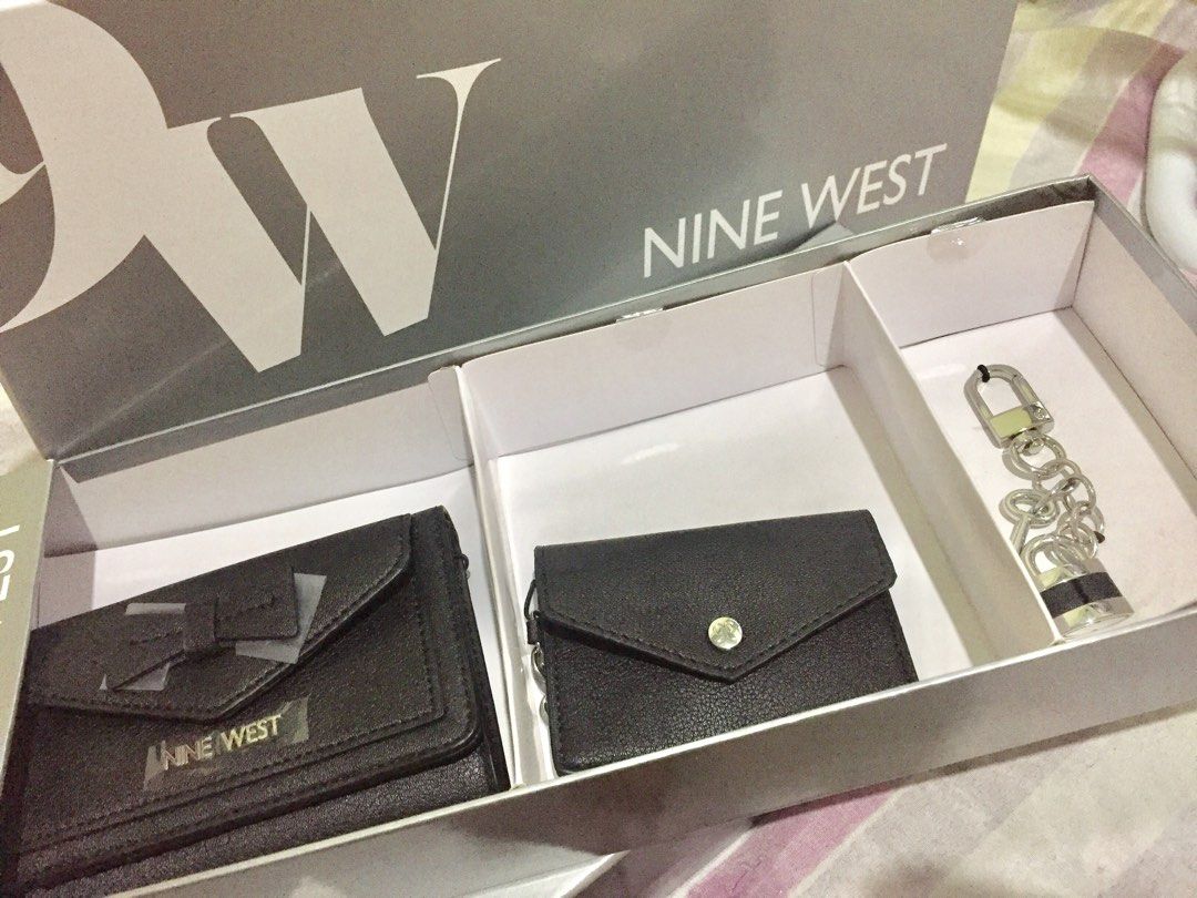 Nine West Black & Silver Studded Bag - Stylish Crossbody Purse