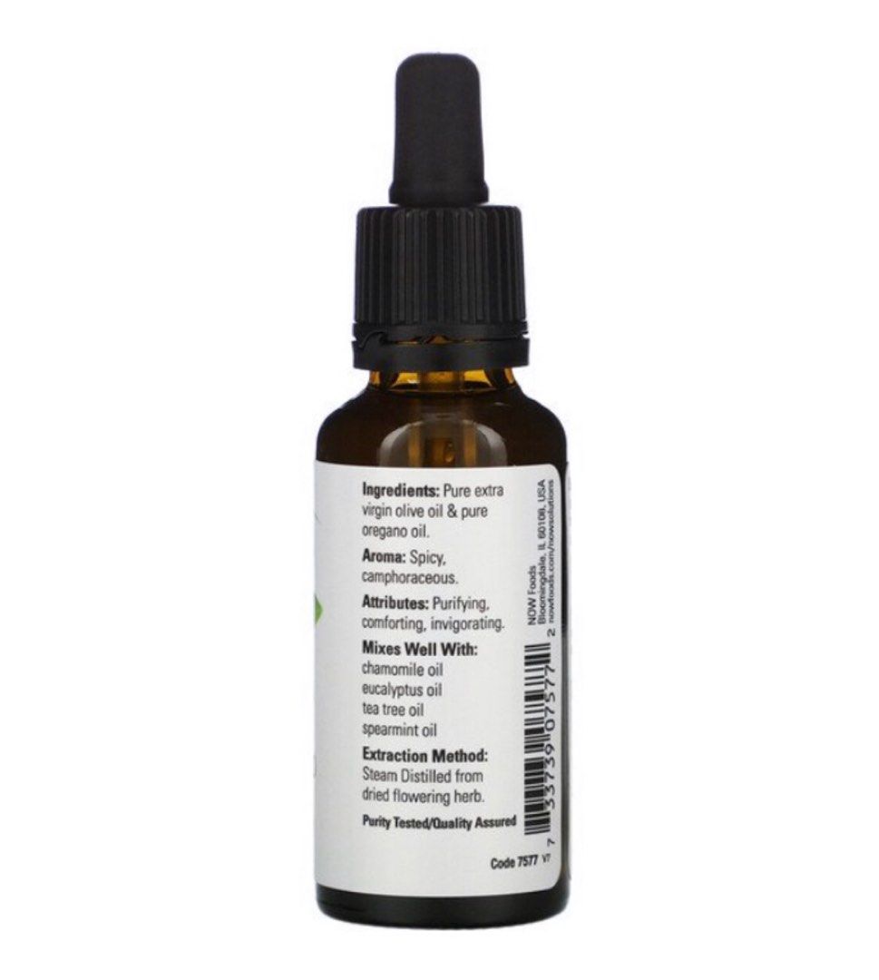 NOW Oil of Oregano Essential Oil 30ml expiry 06/2024, 傢俬＆家居, 家居香薰