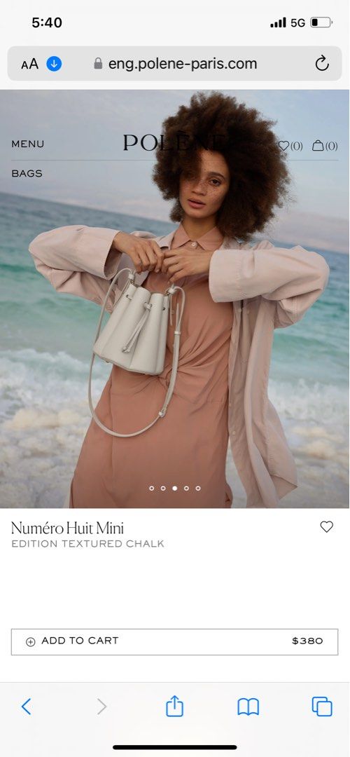 Numéro Huit Mini EDITION TEXTURED CHALK, Women's Fashion, Bags