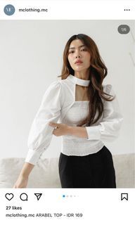 NWT - MC CLOTHING Arabel Top in white S