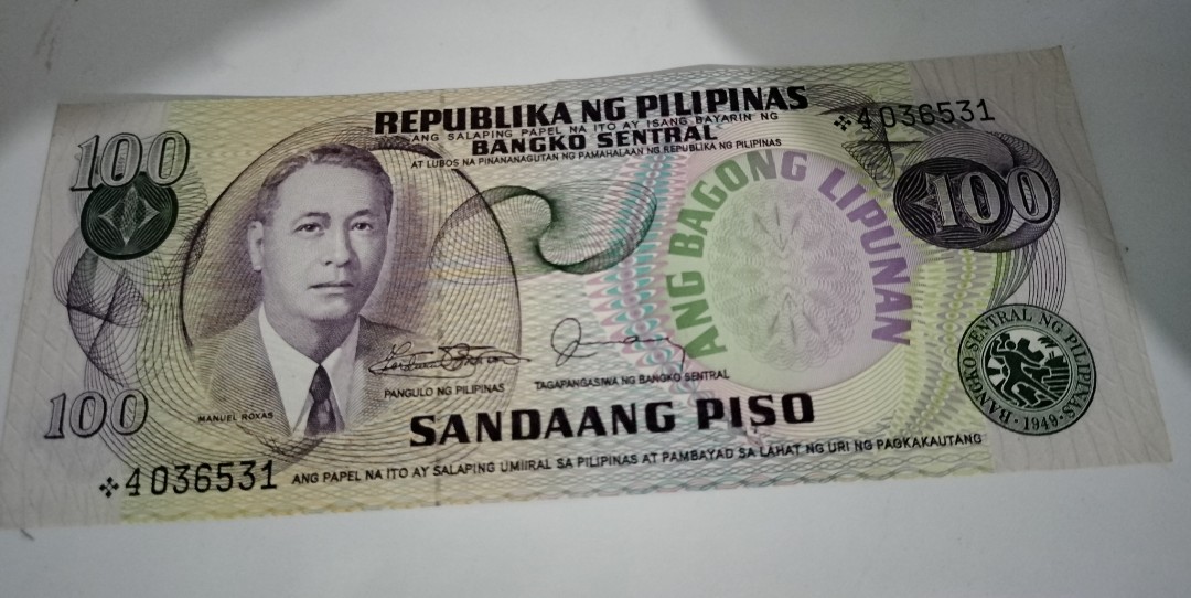 Old 100 Peso Bill Hobbies And Toys Memorabilia And Collectibles Currency On Carousell