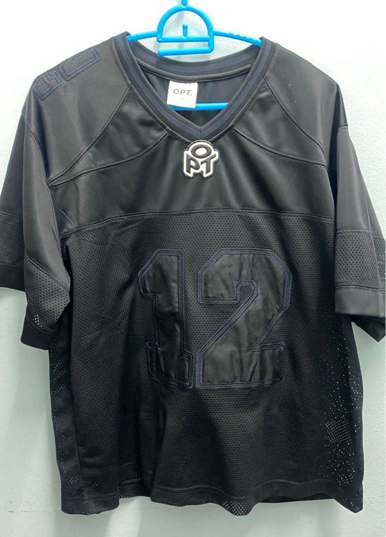 OPT MESH FOOTBALL JERSEY (BLACK), Men's Fashion, Activewear on Carousell
