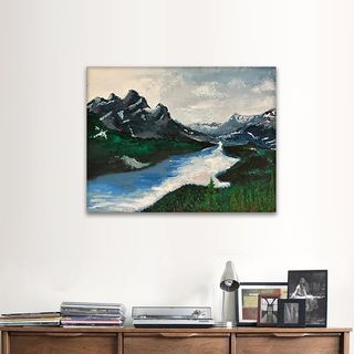[Original] Christian House Decor Painting - Peace like a River (Isaiah 66:12)