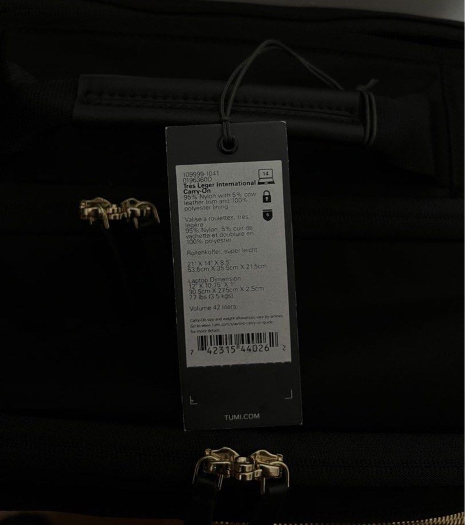 Original Tumi Luggage (Category: Luggage) located in Makati City. Submitted by joyness2theworld (Listing ID 1235495154, Image 3). Description: Description on 4th photo. RFS: Upgrade.
