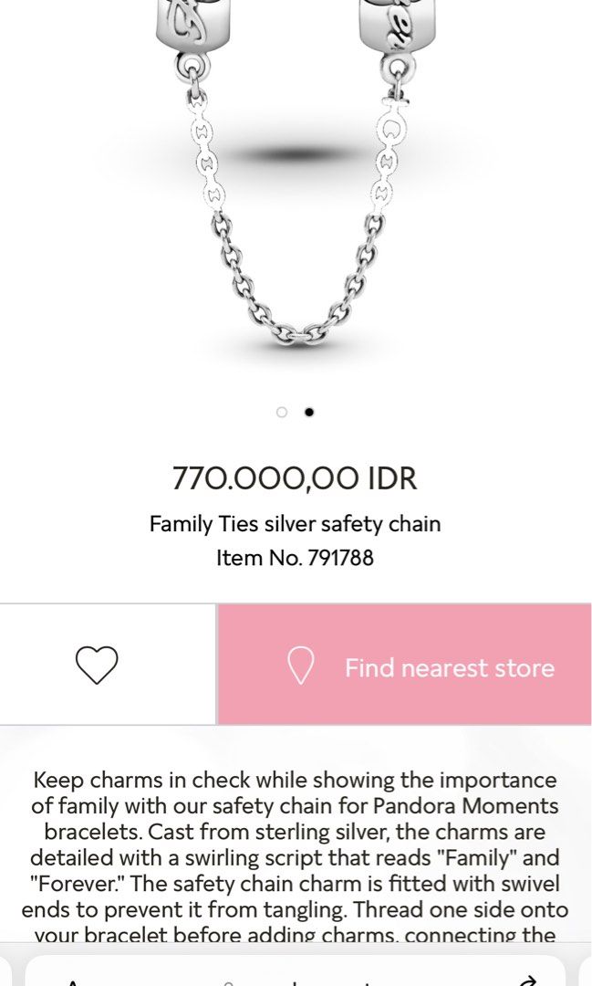 Family Forever Pandora Safety Chain 2024 www.mtautomatic.ro