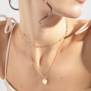 Penny Pairs Lucia Gold Necklace Doublechain