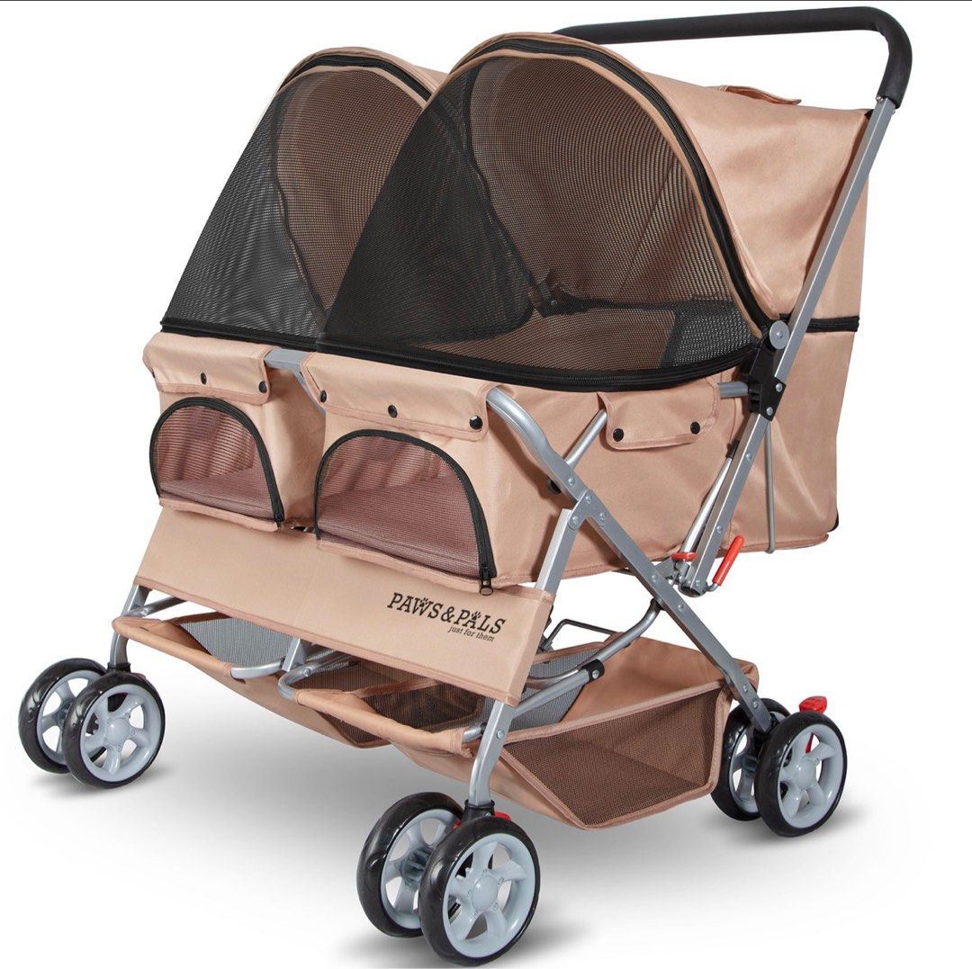 PET STROLLER DOUBLE Babies Kids Going Out Strollers on Carousell