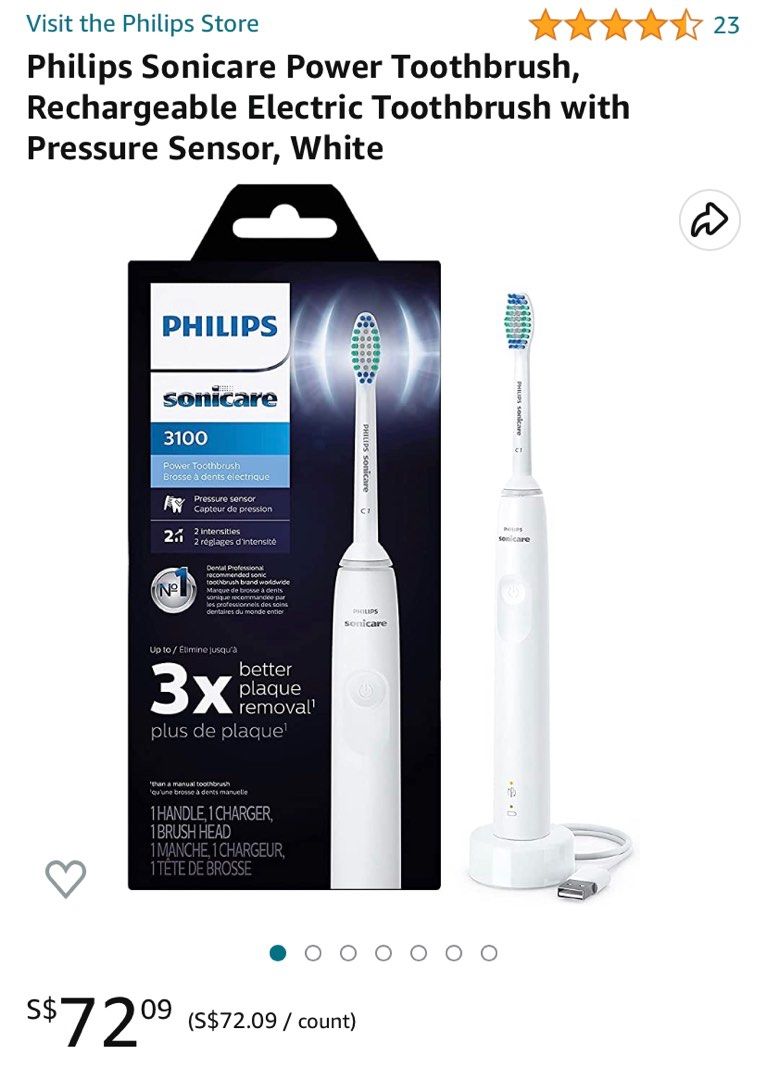 Philips Sonicare Electric Power Toothbrush, Beauty & Personal Care