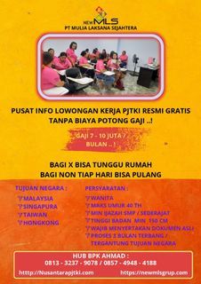PJTKI Resmi Nganjuk Jawa Timur Hongkong,Taiwan,0813-3237-9078