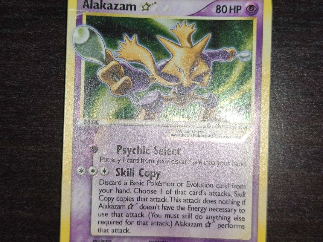 Alakazam Star - 99/100 - Shiny Rare Holo - Reverse Holo - Pokemon