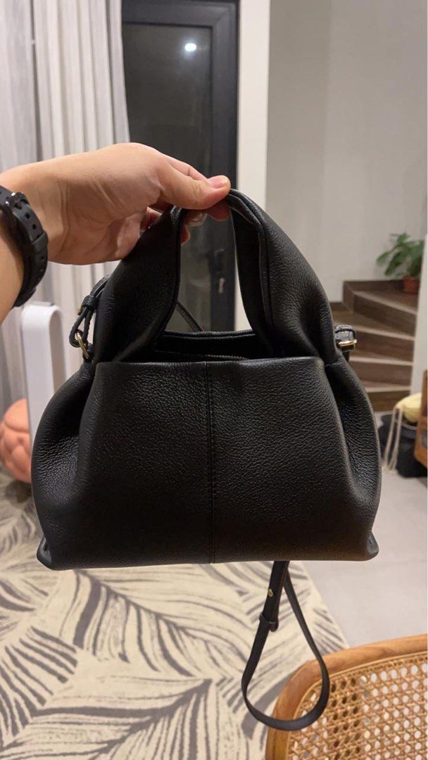 Polene Numero Neuf Mini Noir Black Fesyen Wanita Tas Dompet di