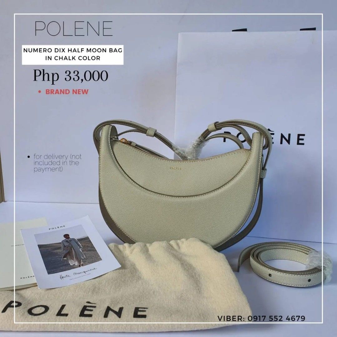 Polene Numero UN nano in Chalk, Luxury, Bags & Wallets on Carousell