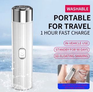 Portable Pocket Mens Razor USB Charging Floating Razor Car Mini Electric Aluminum Alloy Beard Knife Shaver