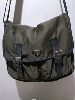 Prada original  nylon/leather trims sling bag
