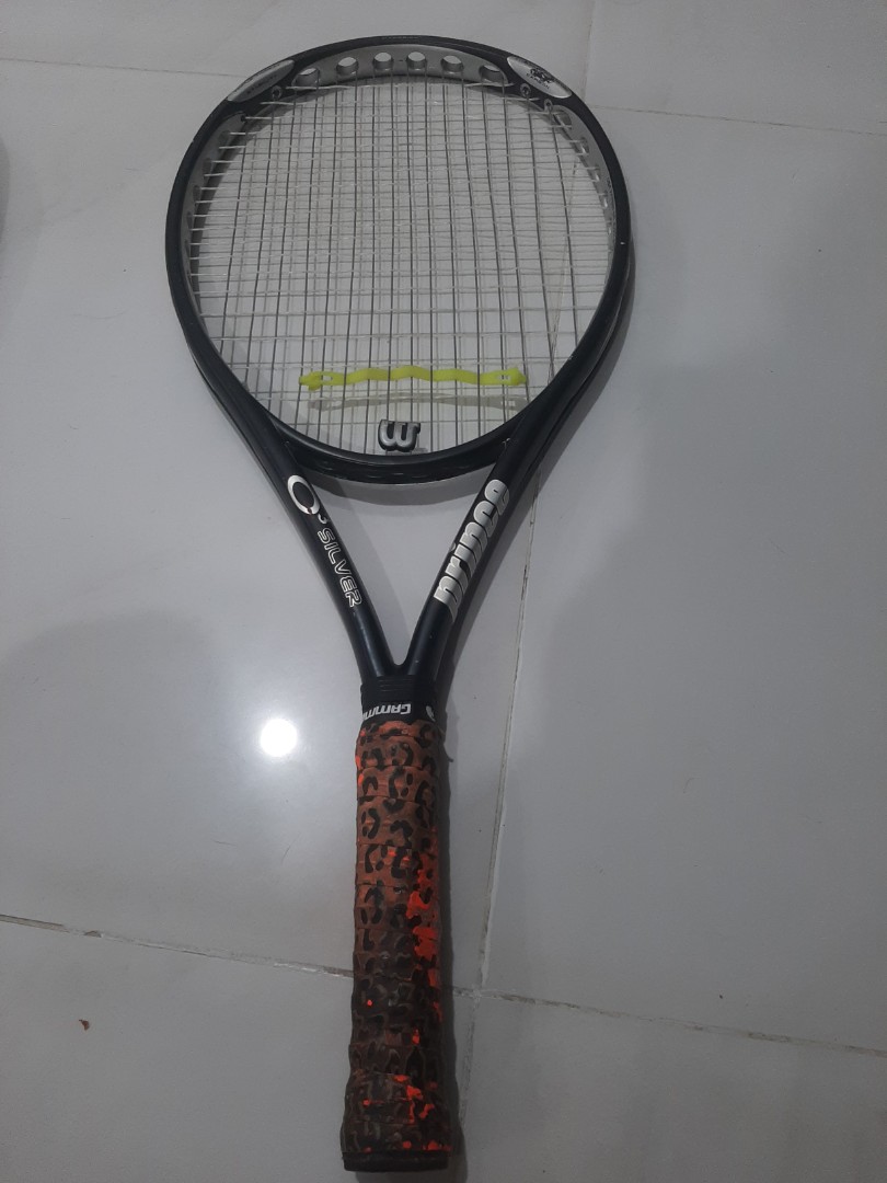 Prince O3 Silver Tennis Racket, Sports Equipment, Sports & Games ...