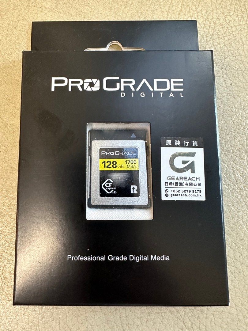ProGrade Digital CFexpress 2.0 Type B Gold 記憶卡(128GB), 攝影器材