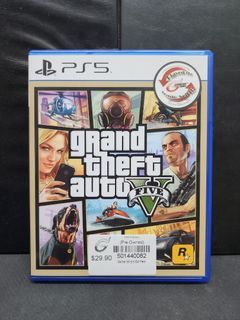 PS5 GTA V / Grand Theft Auto 5 (Used Game/CRACKED CASE)