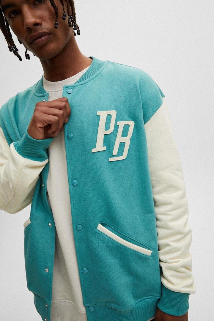 Pull and bear varsity jacket discount
