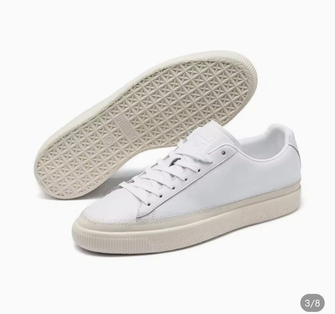Puma basket trim hotsell white