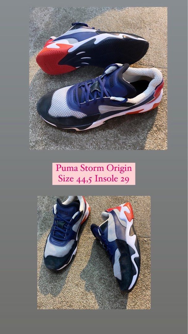 Puma Storm Origin, Fesyen Pria, Sepatu , Sneakers di Carousell